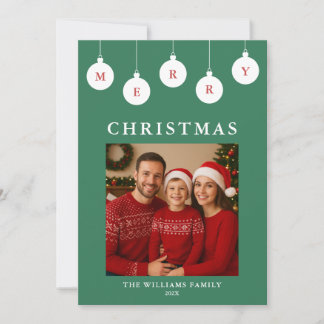 Personalized Photo Christmas Card