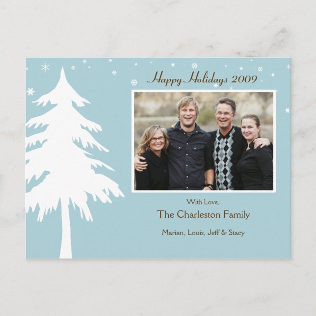 Personalized Photo Christmas Card (Front)