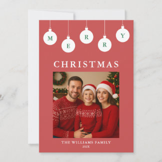 Personalized Photo Christmas Card