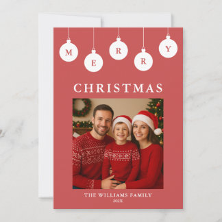 Personalized Photo Christmas Card