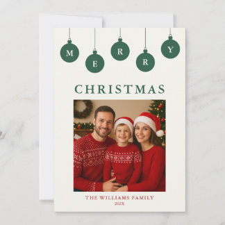 Personalized Photo Christmas Card