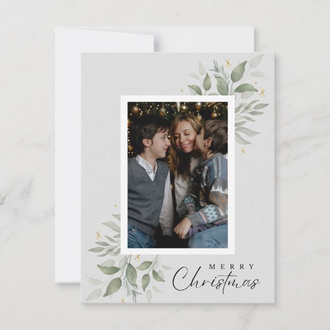 Personalized Photo Christmas Card (Front)