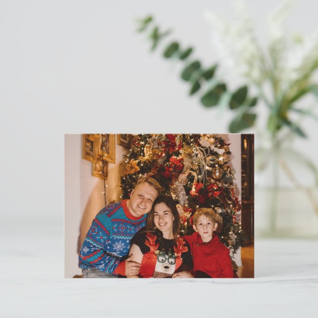 Personalized Photo Christmas Card - Holiday Gift (Standing Front)