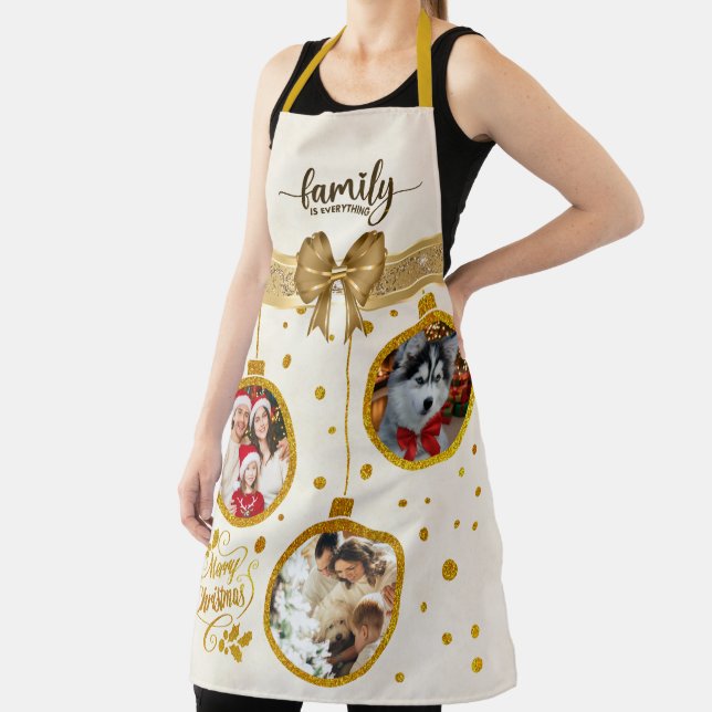 Personalized Photo Christmas Family is Everything  Apron (Insitu)
