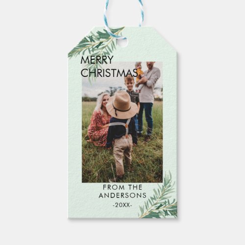 Personalized Photo Christmas gift tags