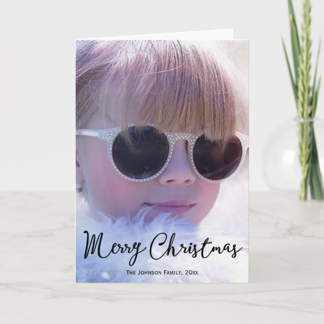 Personalized Photo Christmas Greeting Cards (Front)