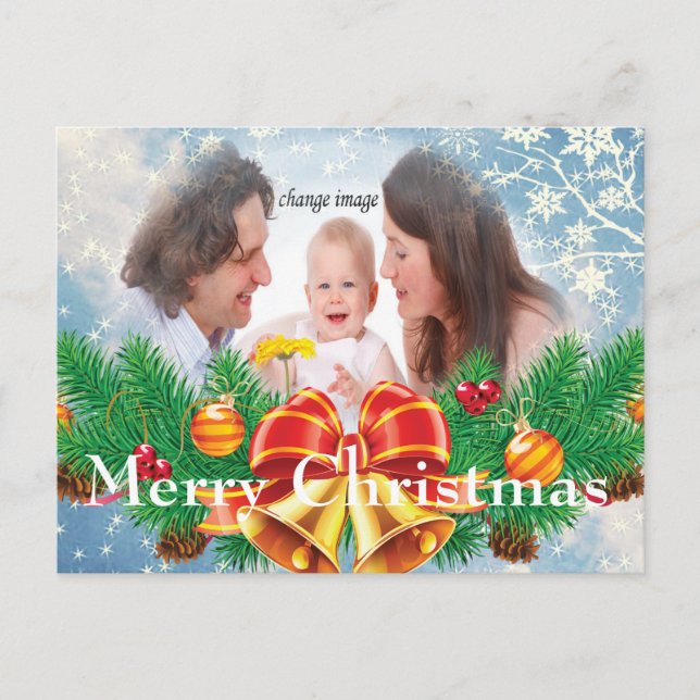 personalized photo Christmas holiday (Front)