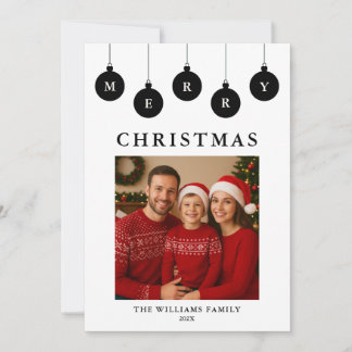 Personalized Photo Christmas Holiday Card