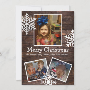 Personalized Photo Christmas Holiday Card