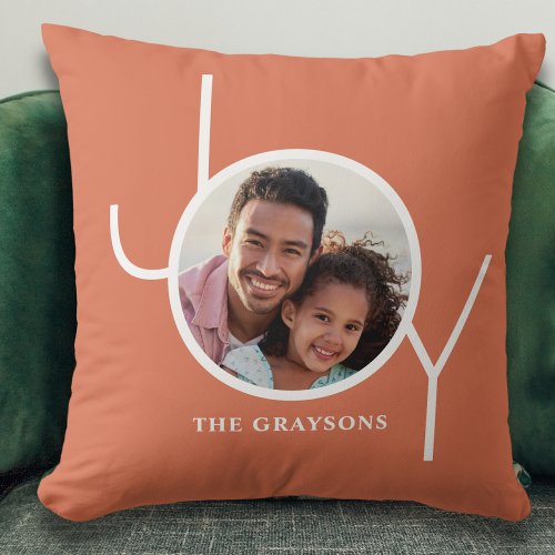 Personalized  Photo Christmas Holiday  Throw Pillow