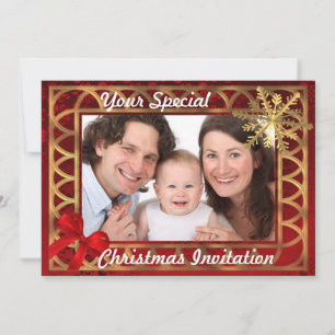 Personalized  photo Christmas Invitation