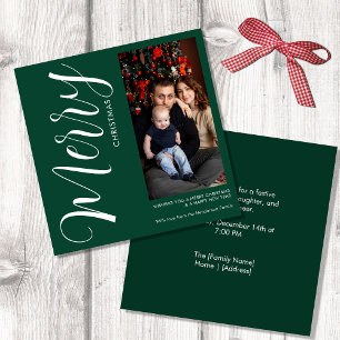 Personalized Photo Christmas Magnetic Card