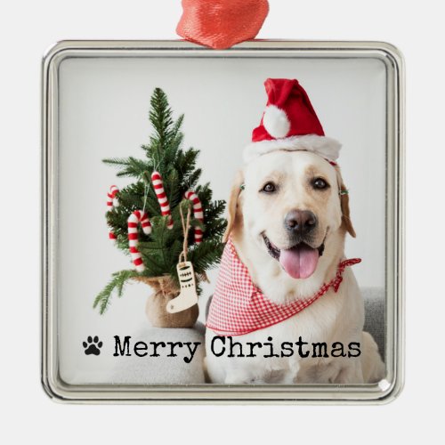 Personalized Photo Christmas Metal Ornament
