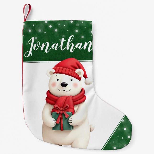 Personalized Photo Christmas Pet Stocking (Front)
