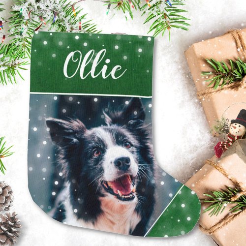 Personalized Photo Christmas Pet Stocking