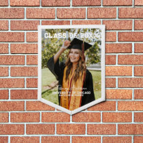 Personalized Photo Class of 2023 Graduation Pennant