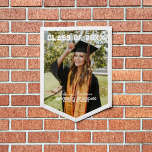 Personalized Photo Class of 2023 Graduation Pennant