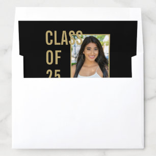 Personalized Photo Class Of 25 Graduation Envelope Liner