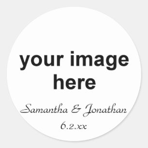 Personalized Photo Classic Round Sticker
