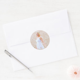 Personalized Photo Classic Round Sticker