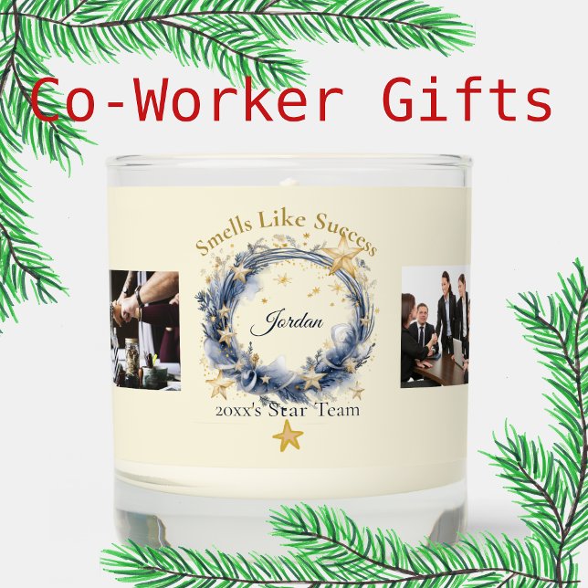 Personalized Photo Co-Worker Gift Scented Candle (Creator Uploaded)