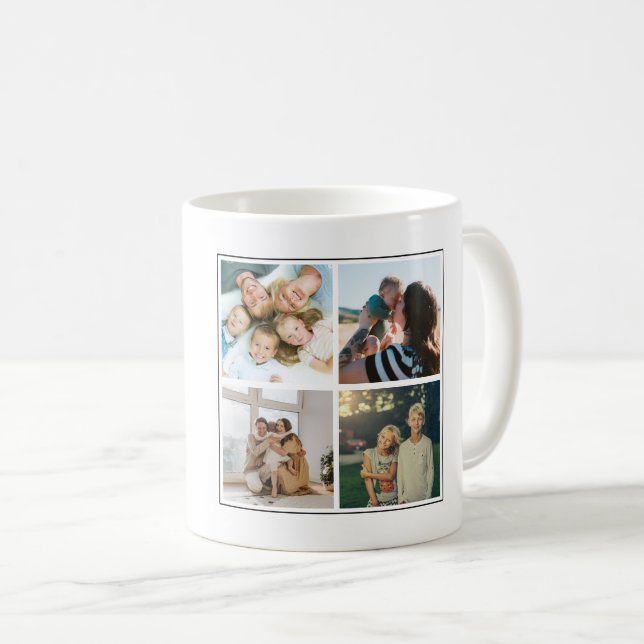 Personalized Photo Coffee Mug Custom Text (Front Right)