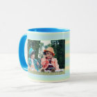 Custom Collage 6 Photos, Personalized, chalked Travel Mug