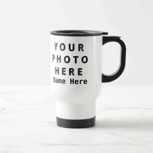 Personalized Photo Coffee Travel Mugs 2 Photos