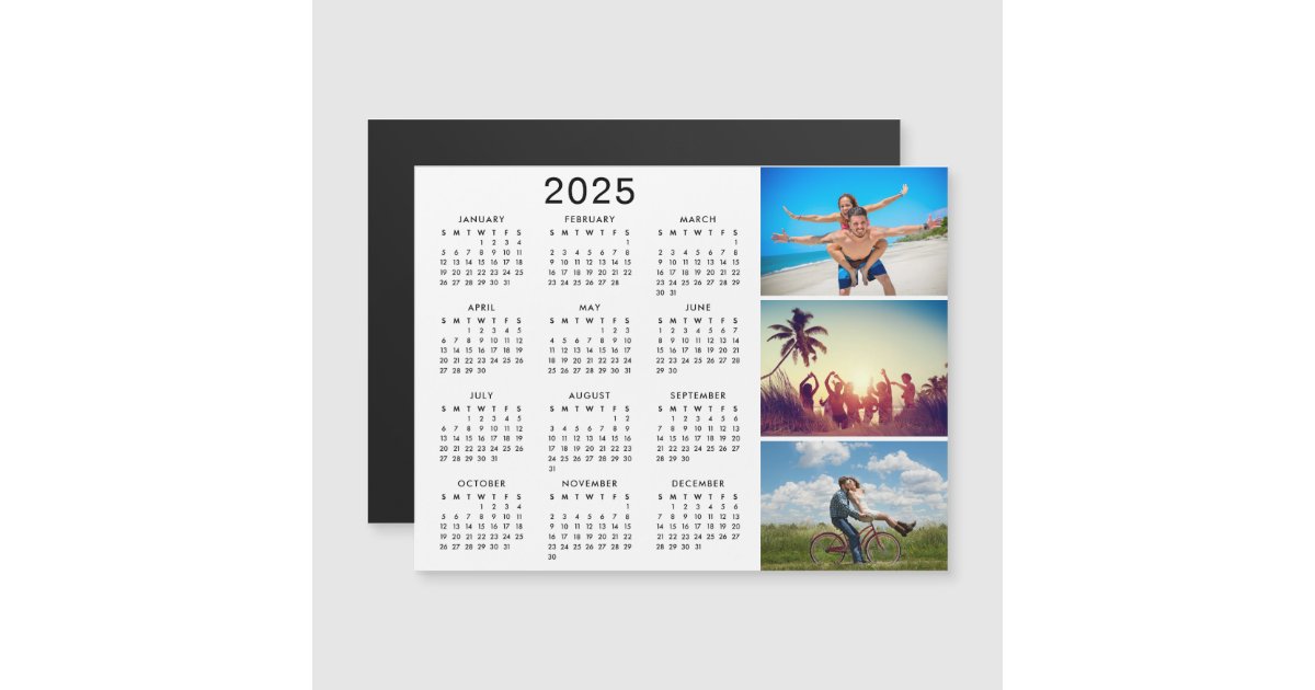 Personalized Photo Collage 2025 Calendar Invitation Zazzle