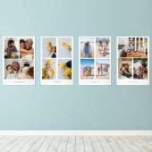 Personalized Photo Collage and Text Wall Art Sets (Wood Floor)