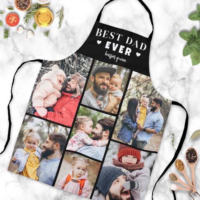 Personalized Photo Collage Best Dad Apron (Personalized Photo Collage Best Dad Apron )