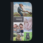 Personalized Photo Collage #blessed chalkboard Galaxy S4 Wallet Case<br><div class="desc">Protect your phone and choose your most beloved photos to cover this wallet phone case. Easily customize the images,  text,  and initials.</div>