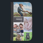 Personalized Photo Collage #blessed chalkboard Galaxy S4 Wallet Case<br><div class="desc">Protect your phone and choose your most beloved photos to cover this wallet phone case. Easily customize the images,  text,  and initials.</div>
