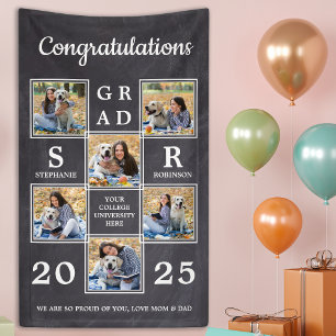 Personalized Photo Collage Congratulation Graduate Banner