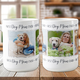 Personalized Photo Collage Dog Mom Coffee Mug