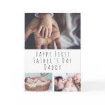 Personalized Photo Collage First Father's Day Card Personalized Photo Collage First Father's Day Card