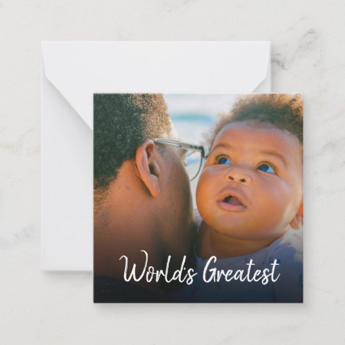 Personalized Photo Collage First Fathers Day Card