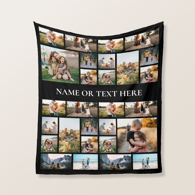 Personalized Photo Collage Fleece Blanket (Creator Uploaded)