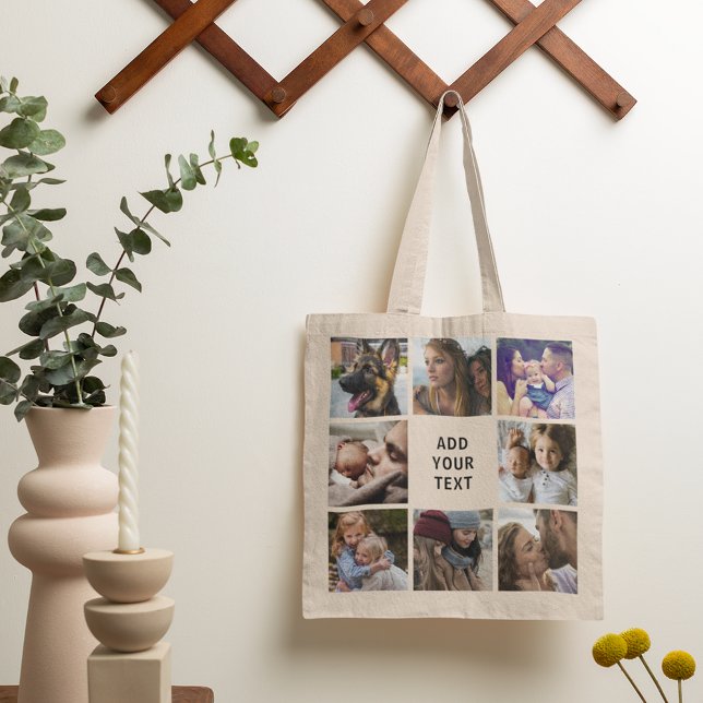 Personalized Photo Collage Friends Family Tote Bag (Creator Uploaded)