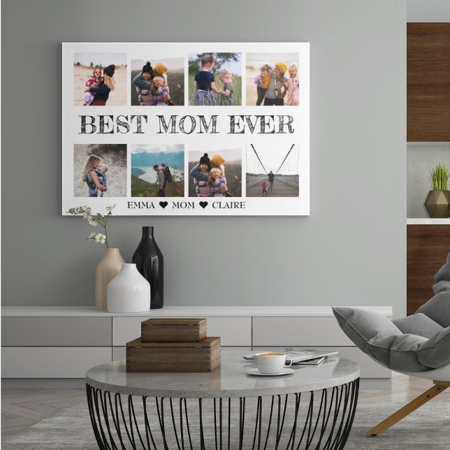 Personalized Photo Collage Gift Best Mom Ever Acrylic Print (Creator Uploaded)