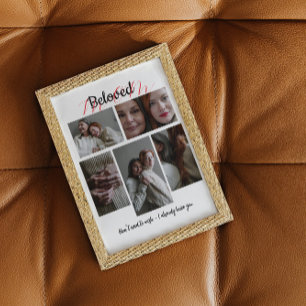 Personalized Photo Collage Gift for Mom Canvas Print