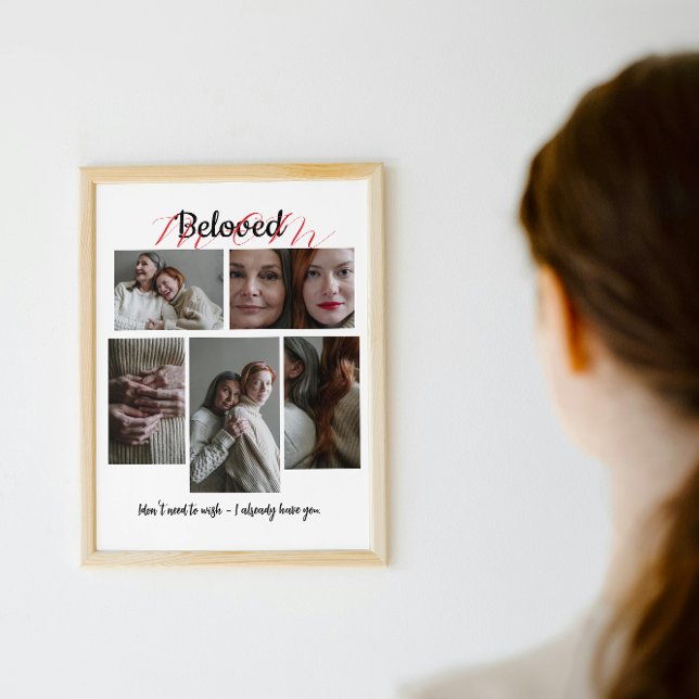 Personalized Photo Collage Gift for Mom Poster (Creator Uploaded)