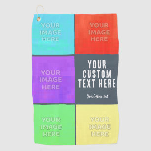 Personalized Photo Collage  Golf Towel