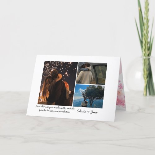 Personalized Photo collage greeting card