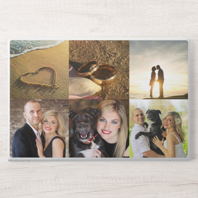 Personalized Photo Collage HP Laptop Skin (Front)