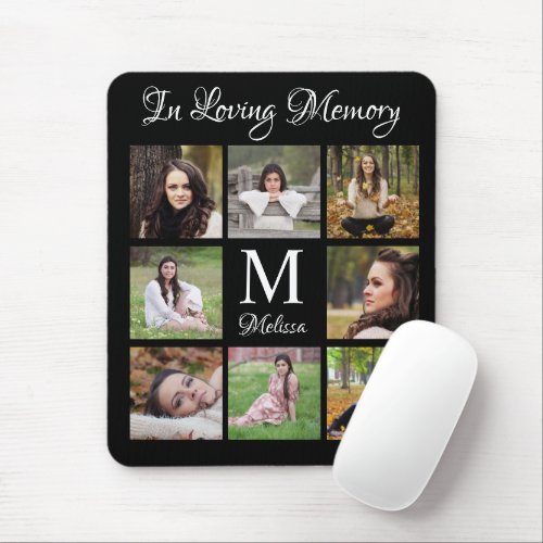 Personalized Photo Collage In Loving Memory Mouse Pad