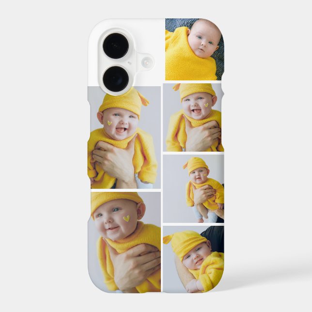 Personalized Photo Collage Iphone Case (Back)