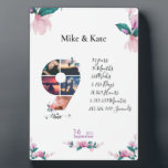 Personalized Photo collage Love Couple anniversary Plaque<br><div class="desc">Welcome to Roar Graphics Zazzle Store. This romantic, sweet, and unique Couple gift is the perfect gift for yourselves or a couple that is close to you. It features a personalizable photograph picture of the couple with Chic and modern typography that displays the important dates in their relationship. For any...</div>