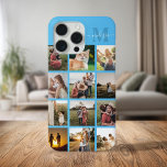 Personalized Photo Collage Monogram iPhone 15 Pro Max Case<br><div class="desc">Personalized Photo Collage Monogram iPhone Case</div>