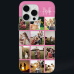 Personalized Photo Collage Monogram iPhone 15 Pro Max Case<br><div class="desc">Personalized Photo Collage Monogram iPhone Case</div>